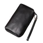 CarryCraft™ Men’s Top-Layer Genuine Leather Clutch – Large Capacity Soft Handbag & Mobile Wallet 2