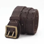 MachoForge⢠Vintage Double-Needle Leather Belt 5