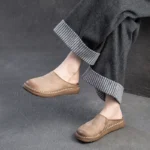 WOMADIA™ Retro Handmade Genuine Leather Summer Mules 3