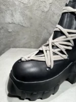 Gothic Rider Platform Boots™ – Unisex High-Top Leather Sneakers 5