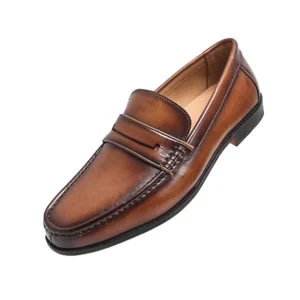 MetroTotem™ Men’s Plus-Size Genuine Leather Loafers | Slip-On Casual & Dress Shoes 1