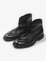 Top 1 Handmade Vintage British Leather Motorcycle Boots – BritCruiser™ Men’s High-Tops 6