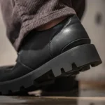 Men’s Matte Derby Thick Sole Shoes – STRETFORM™ Retro Casual Leather Lace-Ups 4