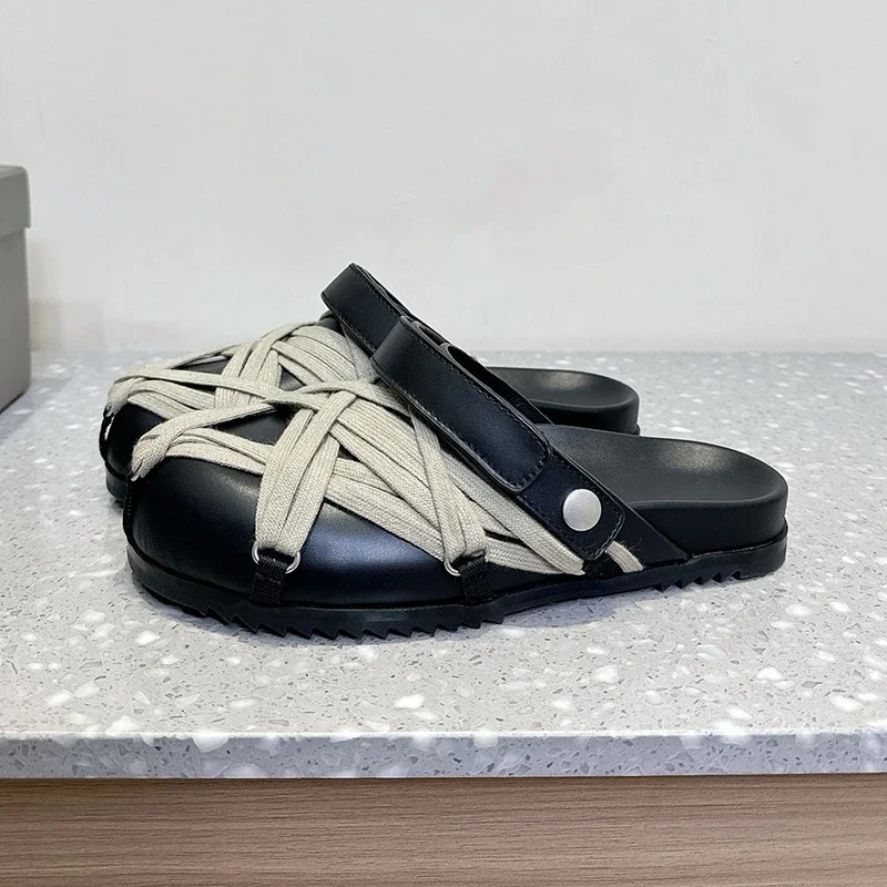 Genuine Leather Lazy Mules™ – Unisex Sheepskin-Lined Platform Slippers 3