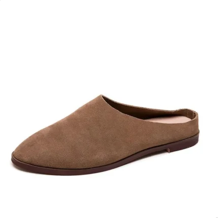 CALERIA™ Suede & Leather Closed-Toe Summer Slides – Women’s Casual Slip-Ons (Sizes 35–43) 2