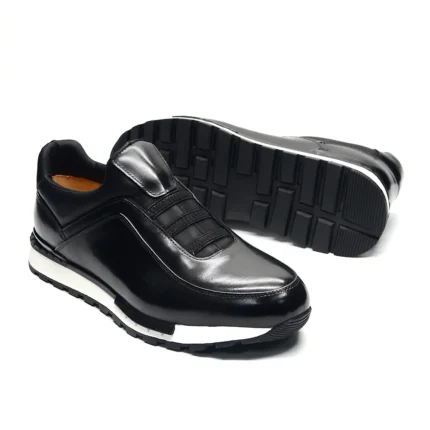 StrideForm™ Slip-On Leather Loafers – Men's Handmade Casual Fashion Sneakers 2