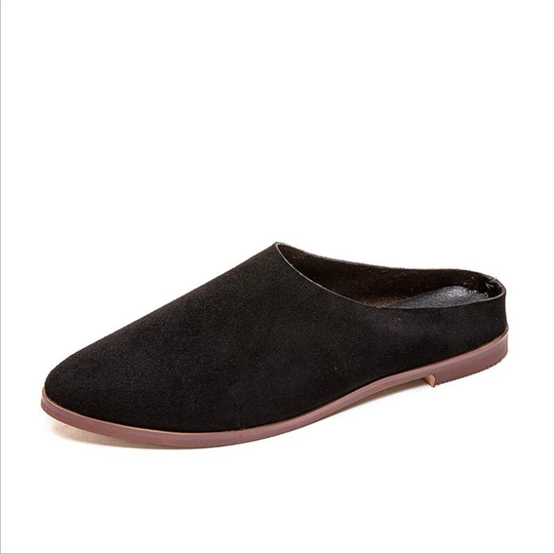 CALERIA™ Suede & Leather Closed-Toe Summer Slides – Women’s Casual Slip-Ons (Sizes 35–43) 3
