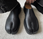 Classic Leather Split-Toe Tabi Shoes – Unisex Casual Loafers