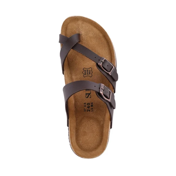 CorkAura™ Autumn Cross-Strap Cork Sandals – Women’s Fashion Buckle Slides for Beach & Casual Wear 2