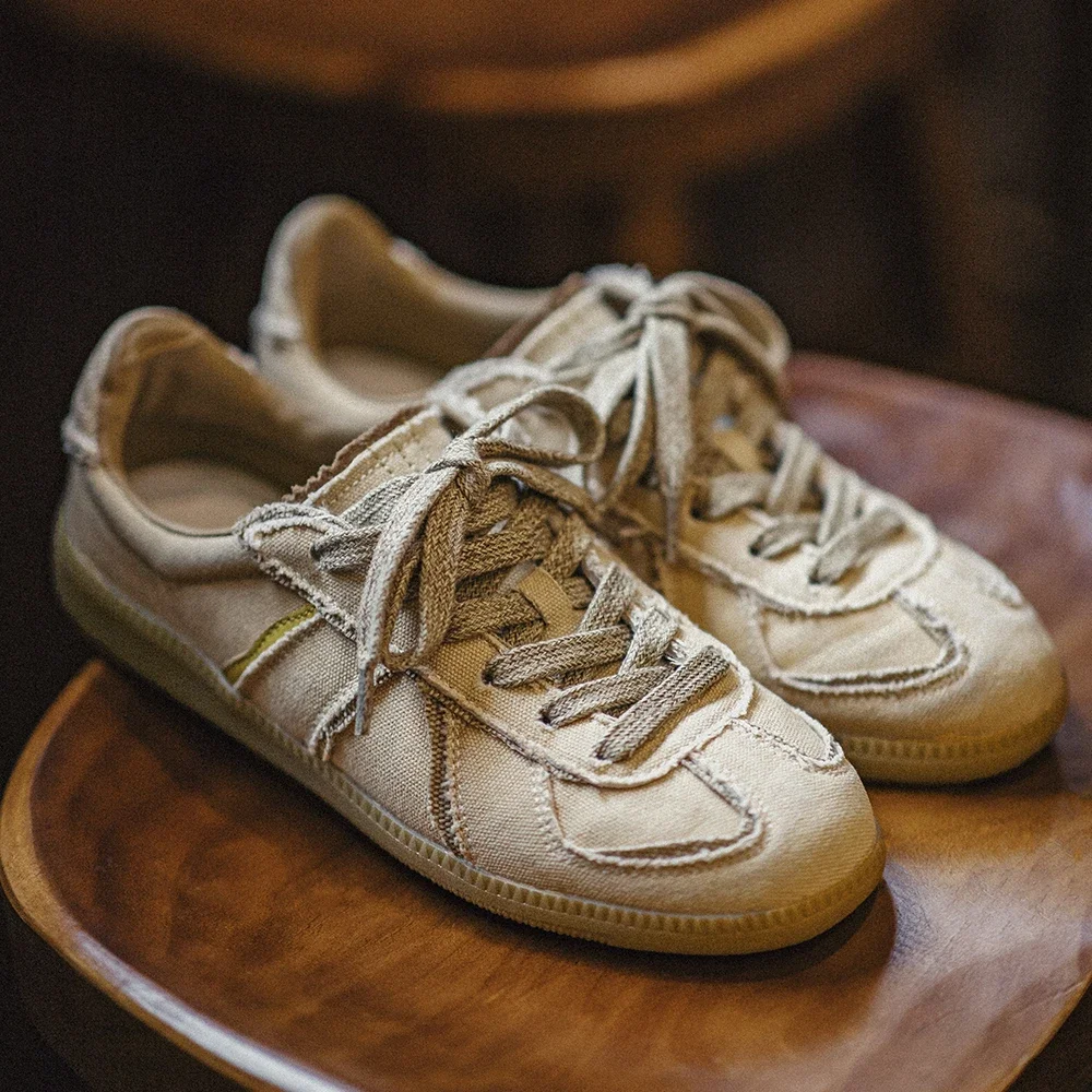 DUNERISE™ Retro Moral Canvas Trainers – Men's Lightweight Summer Sneakers 1 DUNERISE™ Retro Moral Canvas Trainers – Men's Lightweight Summer Sneakers 1