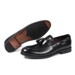 Classic Men Tassel Loafers – Genuine Cow Leather Handmade Slip-On Dress Shoes for Office, Wedding & Casual Wear 6