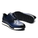 UrbanStride™ Classic Leather Sneakers – Men's Designer Business Casual Shoes 3