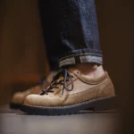 HeritageRidge™ Men’s Vintage Cow Suede Low-Cut Work Shoes - Thick-Soled Dress Boot 4