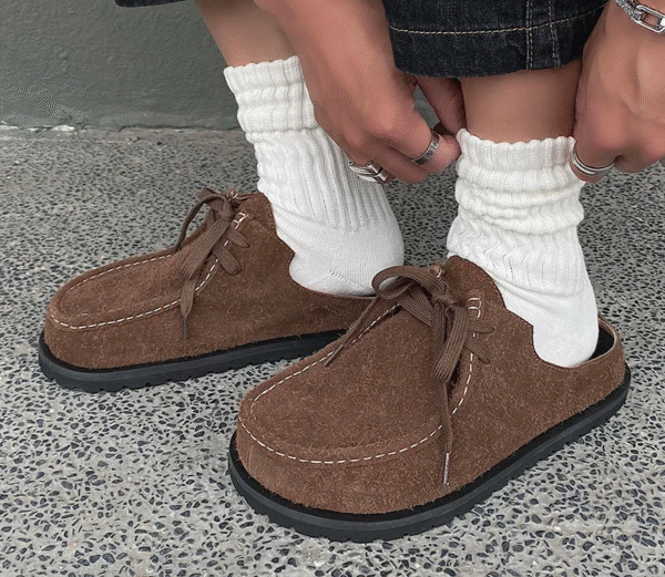 Original SUEDERA™ Retro Cow Suede Plush Mules – Unisex Summer Suede Slippers