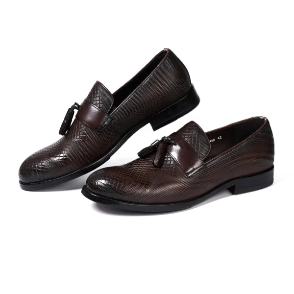 ItalianCrafters™ Men’s Italian-Style Tassel Loafers – Waterproof Cow Leather Slip-Ons 17