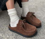 Original SUEDERA™ Retro Cow Suede Plush Mules – Unisex Summer Suede Slippers 5