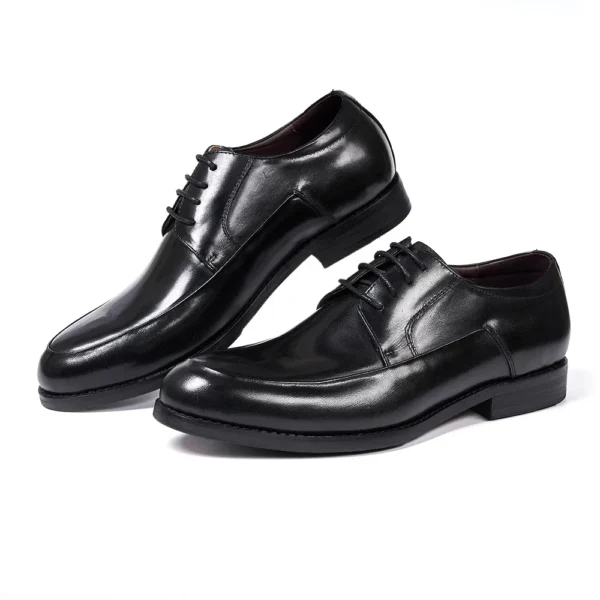ItalianCraft™ Men’s Handmade Genuine Leather Derby Shoes – Waterproof Business Formal 1