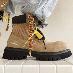Winter Suede Leather Mating Boots™ – British-Style Ankle Desert Boots for Winter Comfort