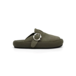 Green Arc Buckle Tire Slippers™ – Unisex Suede Beach Mules 2