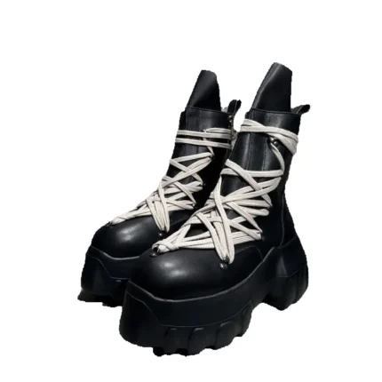 Gothic Rider Platform Boots™ – Unisex High-Top Leather Sneakers 1