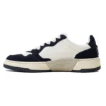 UrbanSlice™ Men’s Bold Spliced Black & White Leather Low-Top Sneakers 6