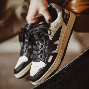 UrbanPulse™ Vintage Color-Block Skate Shoes – Streetwear Meets Comfort 1