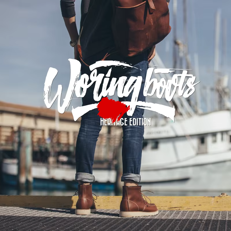 IronRider™ Vintage British Punk Work Boots – Winter Style | Red Motorcycle Boots for Men 3