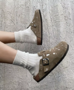 ARTISHADE™ Graffiti Cow Suede Birken-Style Sandals – Unisex Summer Slippers - Image 7