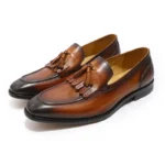 VerdeTassel™ Handmade Tassel Loafers – Luxury Genuine Leather Waterproof Men’s Slip-Ons 2