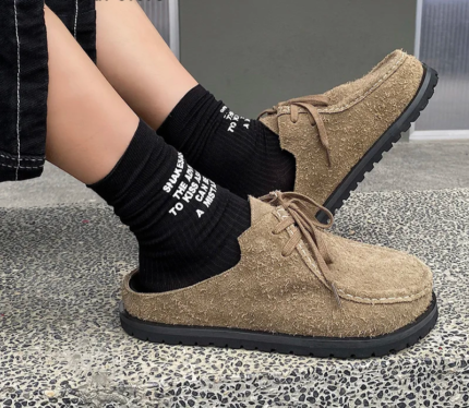 Original SUEDERA™ Retro Cow Suede Plush Mules – Unisex Summer Suede Slippers 2