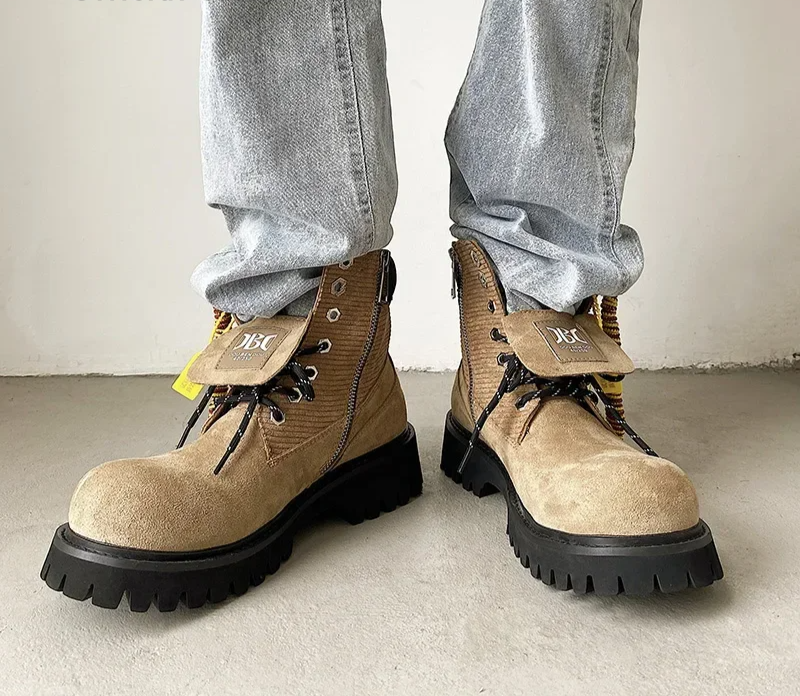 Winter Suede Leather Mating Boots™ – British-Style Ankle Desert Boots for Winter Comfort 2