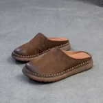 WOMADIA™ Retro Handmade Genuine Leather Summer Mules 6