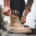 2025 Yellow Suede Men Hunter Boots | Breathable Winter Desert Boots with Platform Sole 1