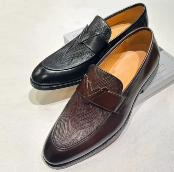 MonarchEdge™ Men’s Croc-Print Monk Strap Loafers | Waterproof Luxury Slip-Ons 5