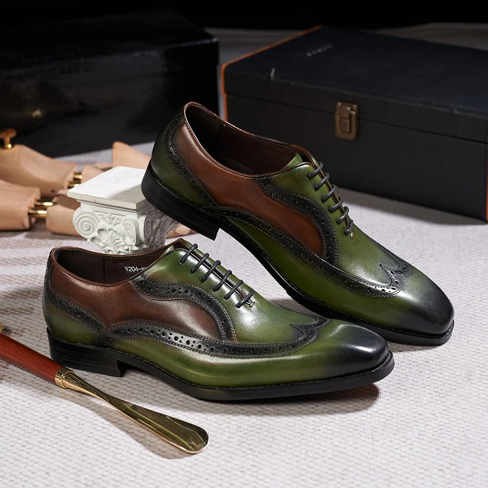 VenetianElite™ Unrivaled Italian Brogue Oxfords – Waterproof Luxury Shoes 3