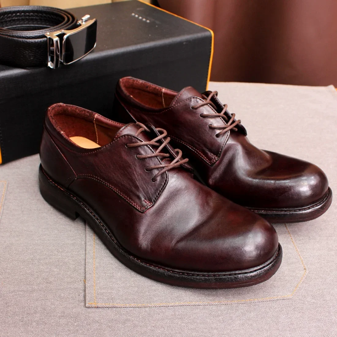 Top 5 Handmade Goodyear Derby Shoes for Men – RegalStitch™ Soft Calf Leather Formal & Casual 3