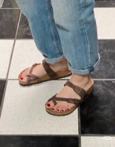 CorkAura™ Autumn Cross-Strap Cork Sandals – Women’s Fashion Buckle Slides for Beach & Casual Wear 6