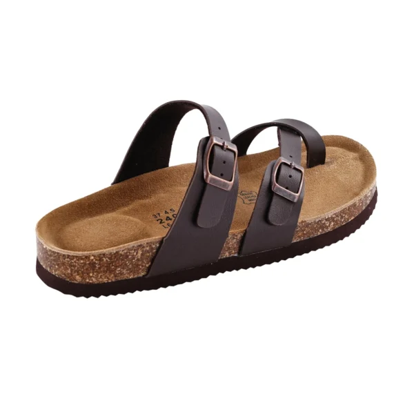 CorkAura™ Autumn Cross-Strap Cork Sandals – Women’s Fashion Buckle Slides for Beach & Casual Wear 1