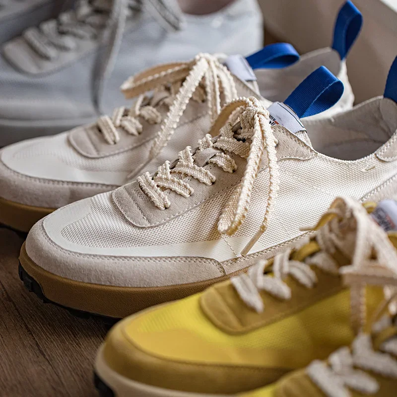 SPRINGRUNNER™ Vintage Jogging Shoes – Men’s Casual Breathable Trainers, Low-Top Synthetic Sneakers for Spring & Autumn 2