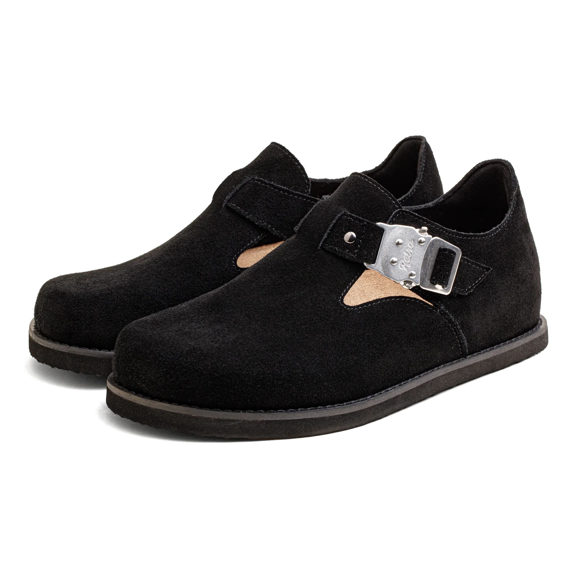 5-Star Ultimate Cozy Black Suede Mules for Men – Warm Slip-On Casual Loafers 4