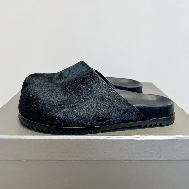 Genuine Leather Lazy Mules™ – Unisex Sheepskin-Lined Platform Slippers 6