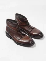 Top 1 Handmade Vintage British Leather Motorcycle Boots – BritCruiser™ Men’s High-Tops 4