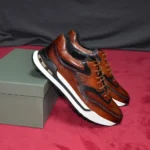UrbanStitch™ Luxury Leather Oxford Sneakers – Designer Casual Trainers for Men 3