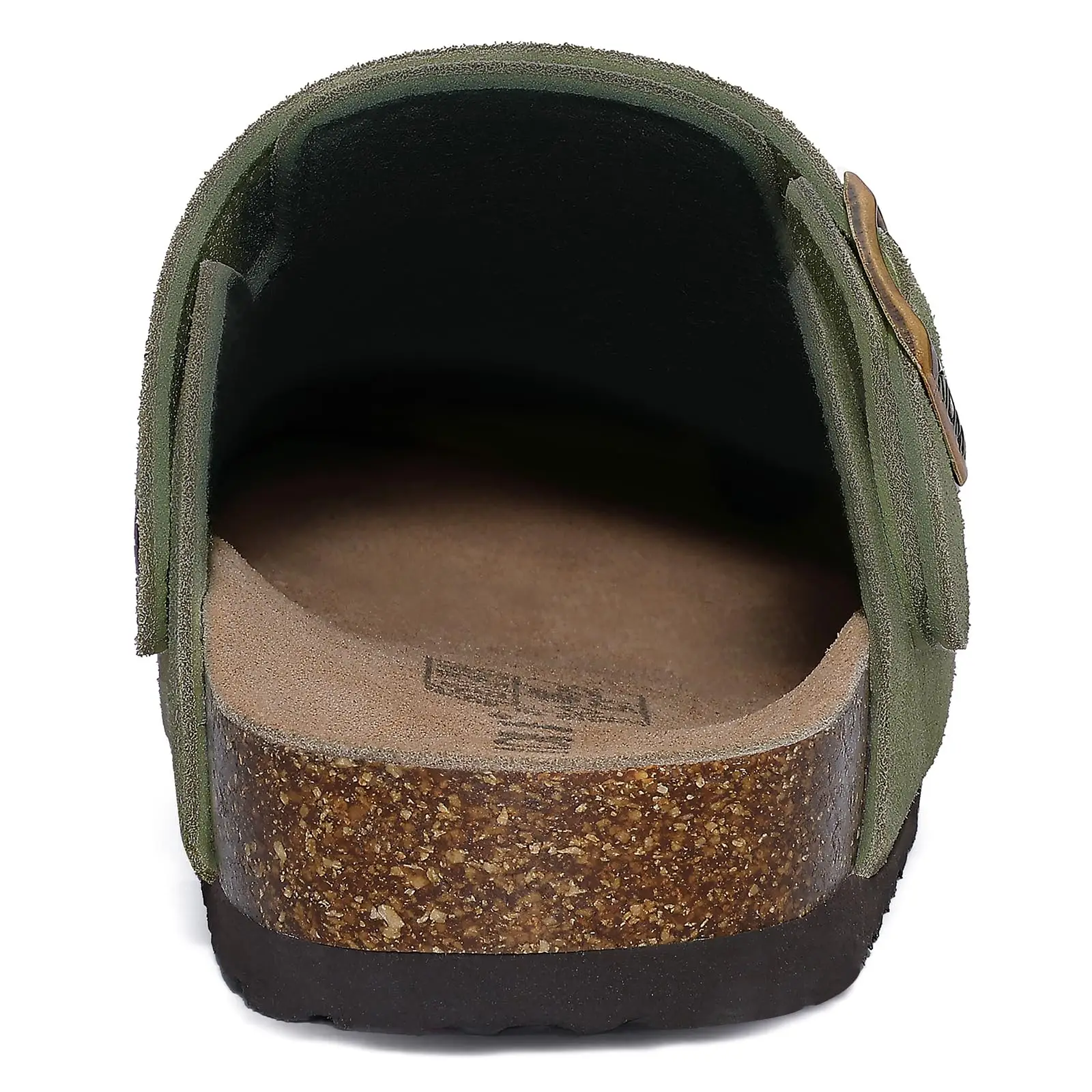 ComfortStep™ Women's Cow Suede Clogs – Cork Footbed Leather Mules with Arch Support & Adjustable Buckle 3