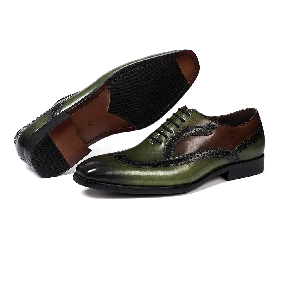 VenetianElite™ Unrivaled Italian Brogue Oxfords – Waterproof Luxury Shoes 6