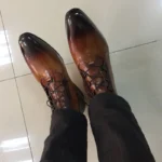 2.8 cm Stylish Waterproof Calf Leather Ankle Boots for Men – RegaliaElite™ High-Top Dress Shoes 2
