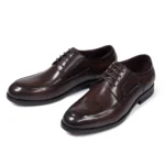 ItalianCraft™ Men’s Handmade Genuine Leather Derby Shoes – Waterproof Business Formal 14
