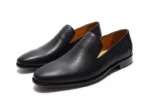 EmeraldVue™ Bold Green Genuine Leather Slip‑On Loafers – Waterproof Men’s Slip‑On Dress Shoes 13