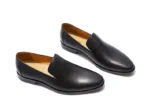EmeraldVue™ Bold Green Genuine Leather Slip‑On Loafers – Waterproof Men’s Slip‑On Dress Shoes 14