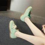 Top 7 Genuine Leather Women Gump Sneakers – AuriaRetro™ Non-Slip Flats Lace-Up Gump Shoes 5